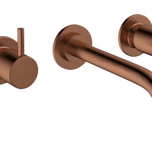 MPRO Basin 3H Set Wall Mounted Brushed Bronze (PRO130WNBZ+)