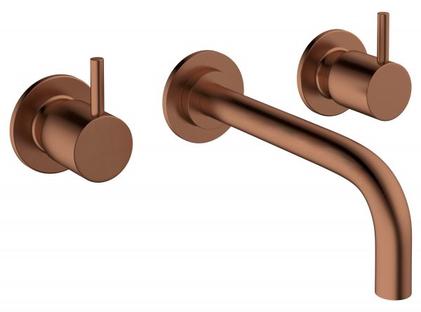 MPRO Basin 3H Set Wall Mounted Brushed Bronze (PRO130WNBZ+)