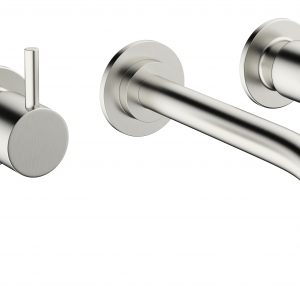 MPRO Basin 3 Hole Set Wall Mounted Stainless (PRO130WNV+)