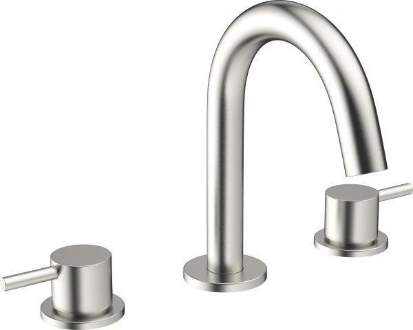 MPRO Basin 3 Hole Set Wall Mounted Stainless (PRO135DNV)