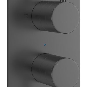 MPRO 2 Handle Shower Handset Etched Trimset Slate (PRO1510LBPT)
