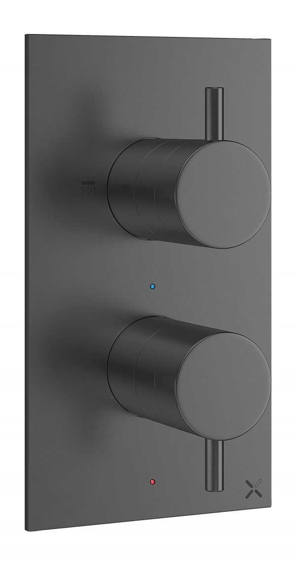 MPRO 2 Handle Shower Handset Etched Trimset Slate (PRO1510LBPT)