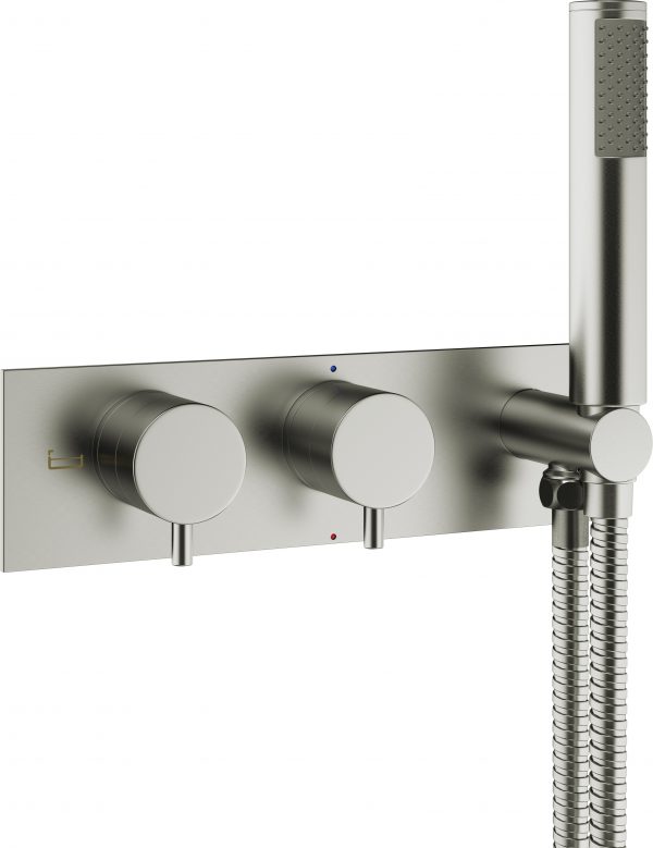 MPRO 2 Handle Trimset with Handset & Hose (must be paired with WLBP25X31R+) Stainless Steel Effect (PRO1701LBPV)
