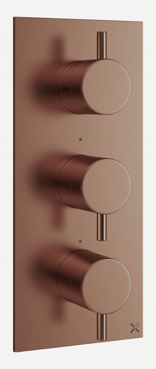 MPRO 3 Handle Shower Handset Etched Trimset Portrait Brushed Bronze (PRO2000LBPBZ)
