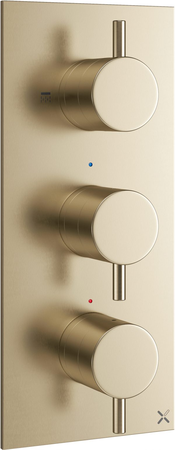 MPRO 3 Handle Trimset (must be paired with WLBP2000R+) Brushed Brass (PRO2000LBPF)