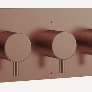 MPRO 3 Handle Shower Handset Etched Trimset Landscape Brushed Bronze (PRO2001LBPBZ)