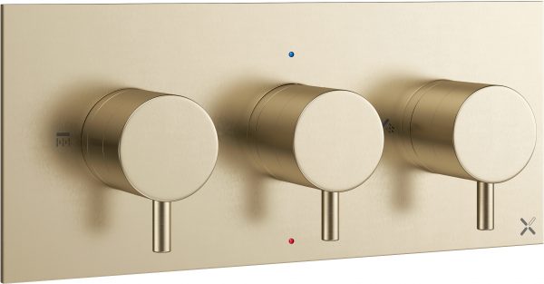 MPRO 3 Handle Trimset (must be paired with WLBP2001R+) Brushed Brass (PRO2001LBPF)