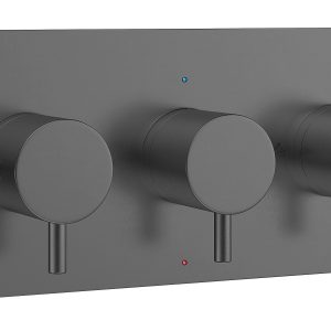 MPRO 3 Handle Shower Handset Etched Trimset Landscape Slate (PRO2001LBPT)