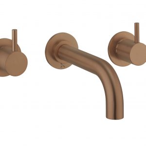 MPRO Bath 3H Wall Mounted Set Brushed Bronze (PRO330WNBZ)
