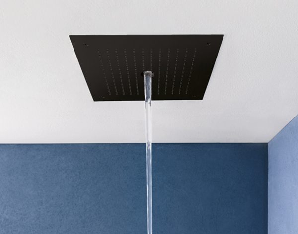 MPRO Stream 380x380 Recessed Shower Head Matt Black (PRO380M)