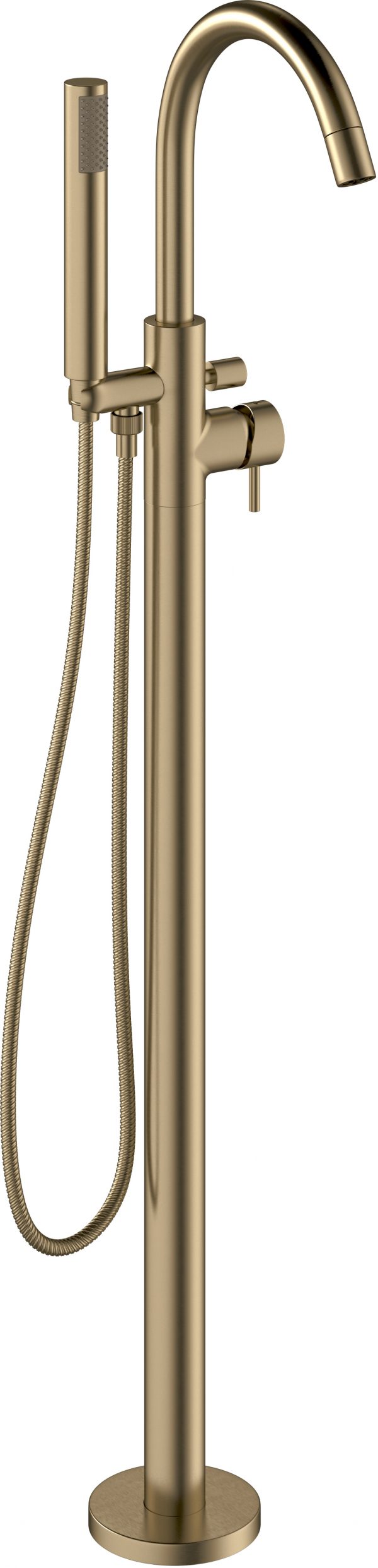 MPRO Bath Shower Mixer Floor Standing Brushed Brass (PRO416FF)