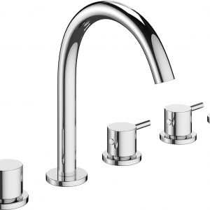 MPRO Bath 5 Hole Set Deck Mounted Chrome (PRO450DC)