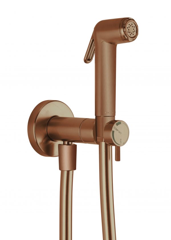 MPRO Integrated Douche Valve, Handset & Holder Brushed Bronze (PRO945BZ)