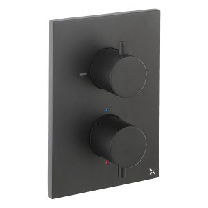 Crossbox MPRO 1 Outlet Trim & Levers Matt Black (PROCB1000LBPM+)