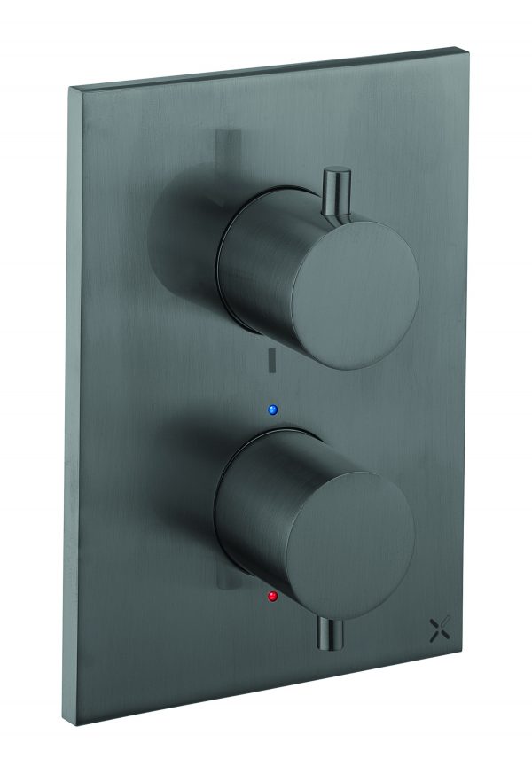 MPRO Crossbox 3 Outlet Trim & Valves Slate (PROCB2500LBPT+)
