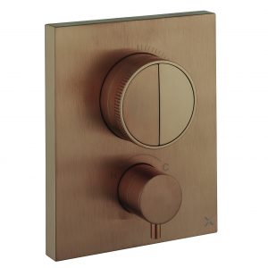 MPRO 2 Outlet Crossbox Push Trim Brushed Bronze (PROCBPUSH1500LBPBZ)
