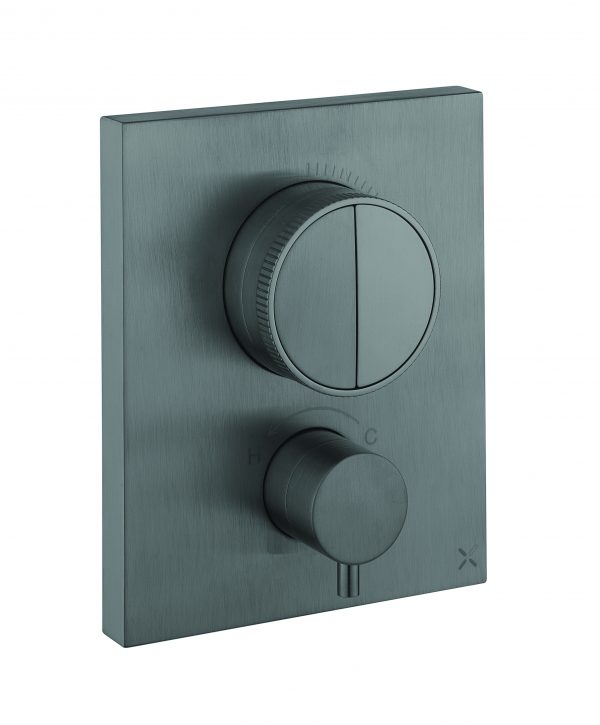 MPRO Crossbox Push 2 Outlet Trim Slate (PROCBPUSH1500LBPT)