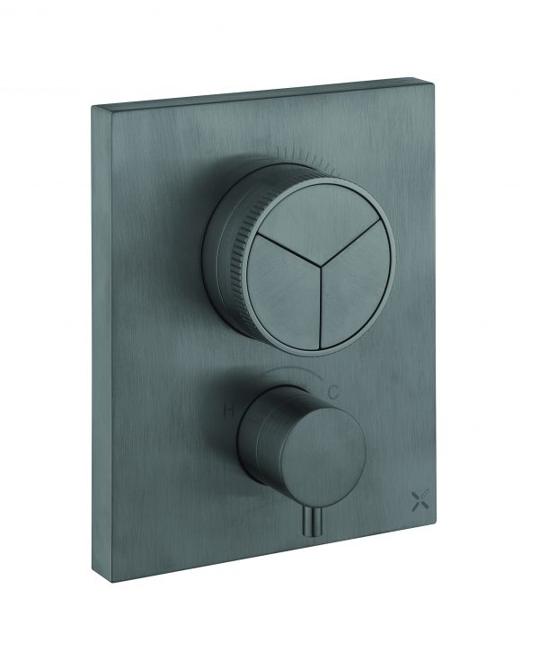 MPRO Crossbox Push 3 Outlet Trim Slate (PROCBPUSH2500LBPT)