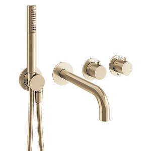 Module MPRO 2 Control Trimset With Bath Spout & Handshower Brushed Brass (PROMOD440TRIMF)
