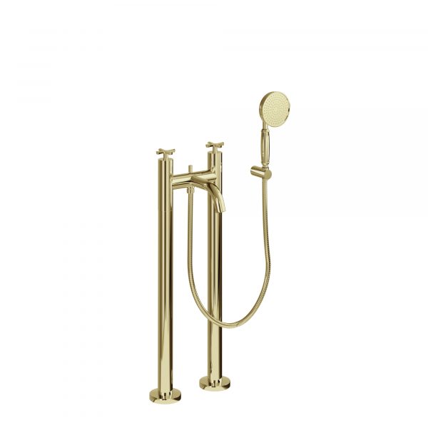Riviera Bath Floor Standing Bath Legs Gold (RIV15 GOLD)
