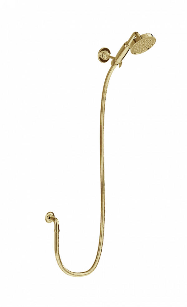 Riviera handset & hose & elbow Gold (RIV20 GOLD)