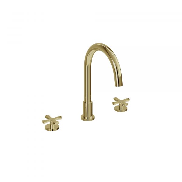 Riviera 3 Hole Bath Set Deck Gold (RIV32 GOLD)
