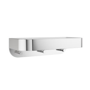 Shower Basket Wall Mounted White Insert Chrome (SB035WC)