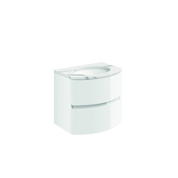 Svelte Basin Unit 600 White Gloss (SE6000DWG)
