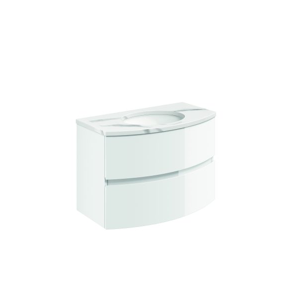Svelte Basin Unit 800 White Gloss (SE8000DWG)