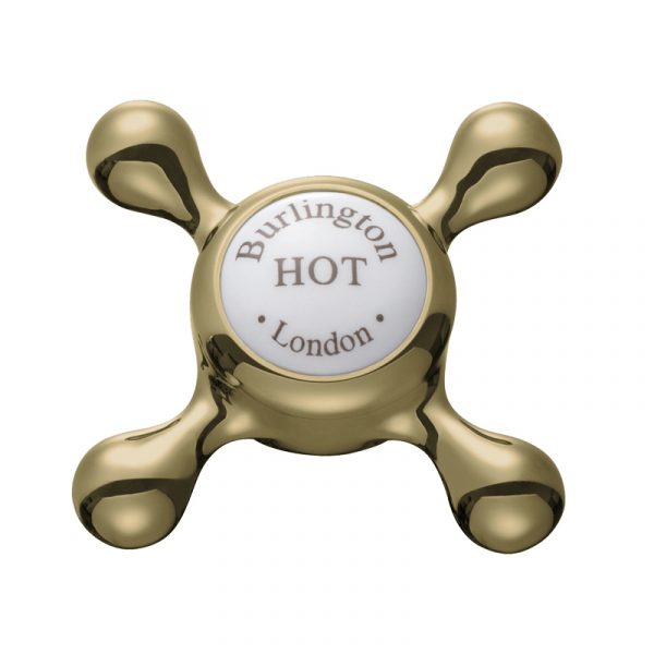 Claremont tap handles (pair) GOLD (T1 GOLD)