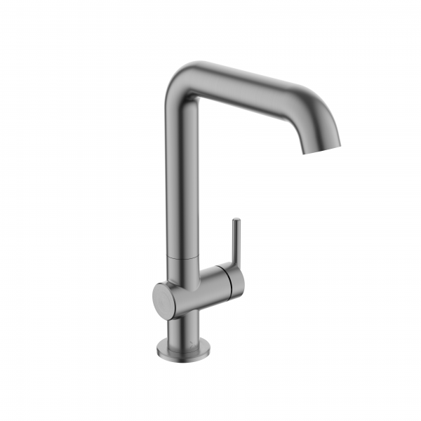 3ONE6 Lever Basin Tall Side Deck Mixer Stainless Slate (TL113DNST)