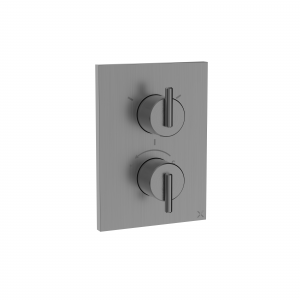 3ONE6 Lever Crossbox 3 Outlet Trim & Valves Stainless Slate (TLCB2500LBPST)