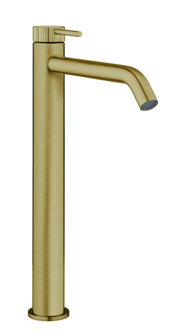 3ONE6 Tall Basin Mono Stainless Brushed Brass Effect (TS112DNSF)