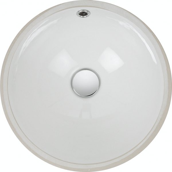 Cerdena 380 Undermount Basin With Overflow White (UM0052SCW+) - Image 2