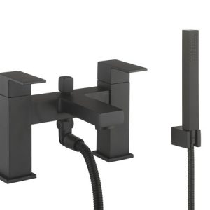 Verge Bath Shower Mixer With Kit Matt Black (VR422DM)