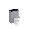 60 Back to Wall WC Unit (including the cistern tank - lever flush) - Grey (W60G) - Image 2