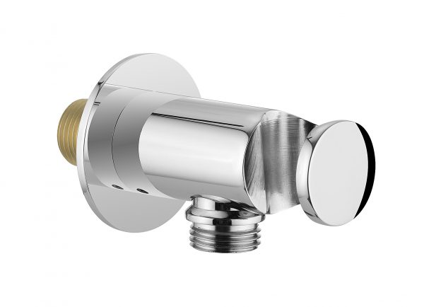 Golf Wall Outlet with Handset Holder Chrome (WL963C)