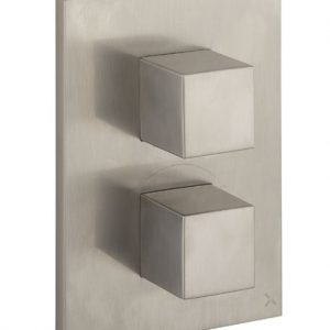 Crossbox WaterSquare/Verge 1 Outlet Trim & Levers Stainless Steel Effect (WSCB1000LBPV)
